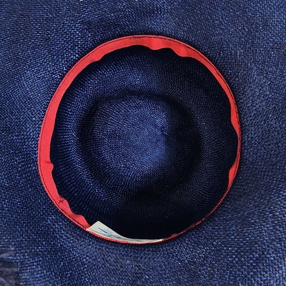 Ruth Alan Designs Navy Hat with Feathers and Rhinestones - Picture 10 of 12